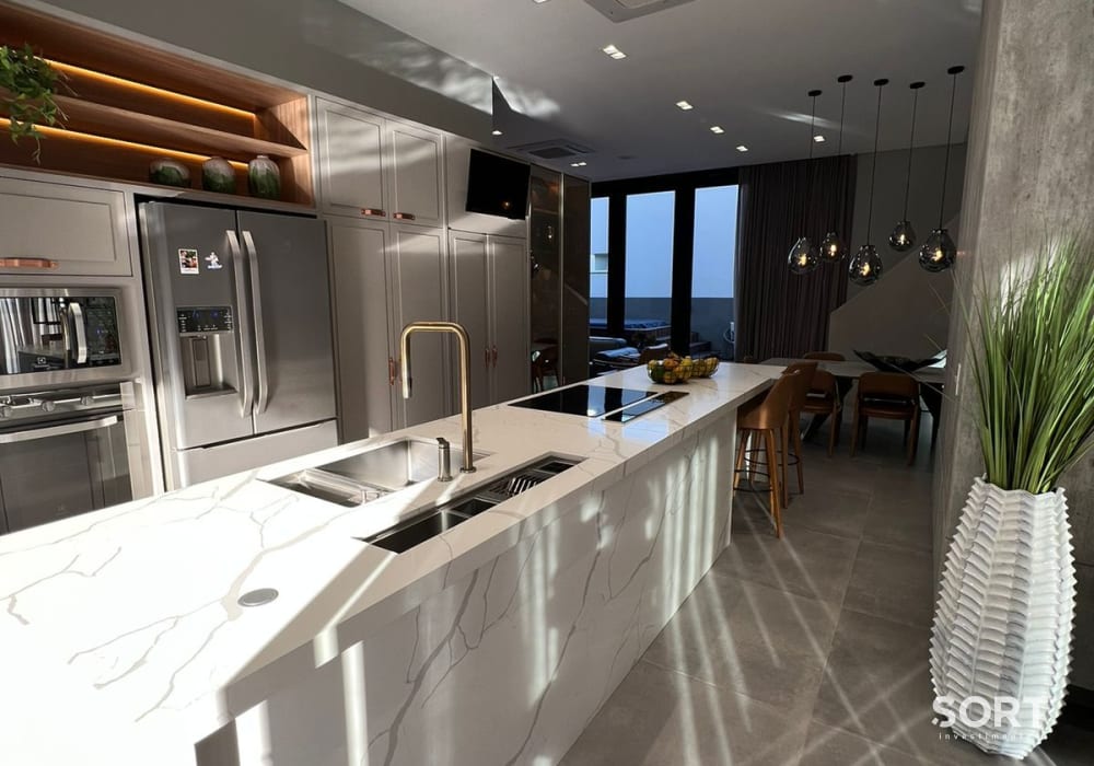 Cozinha Casa Decorada no Condomínio Villa Rica