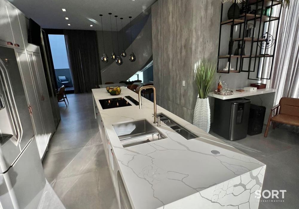 Cozinha Casa Decorada no Condomínio Villa Rica