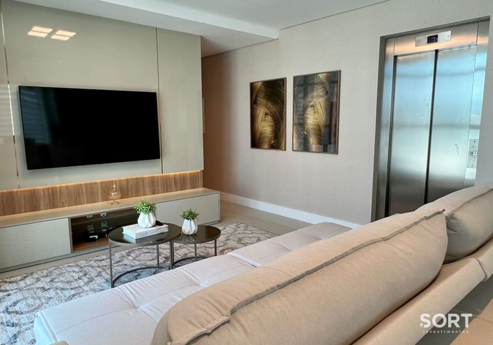 Sala de estar Apartamento Amplo no Edifício Don Victorio