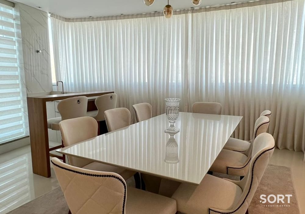 Sala de jantar Apartamento Amplo no Edifício Don Victorio