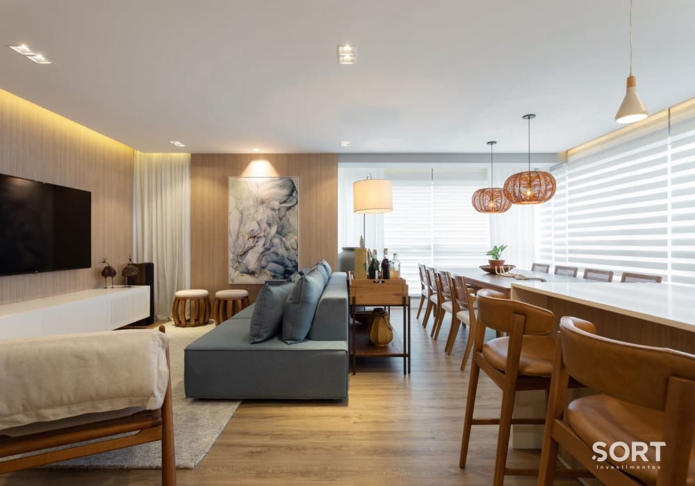 Living Apartamento no Edifício Ilha Sul