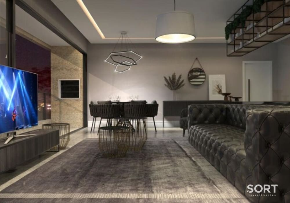Sala de estar Apartamento no Edifício Brava Vel Residence