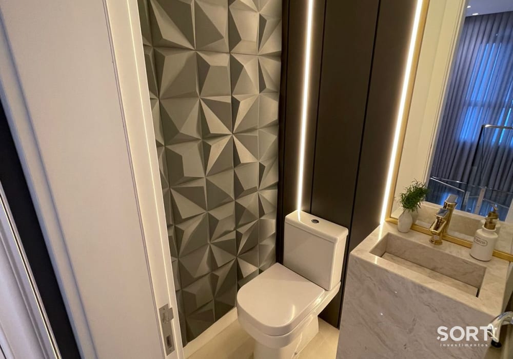 Lavabo Apartamento Cobertura Duplex no Edifício Hamptons Village