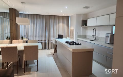 Cozinha integrada Apartamento no Edifício Bella Vita