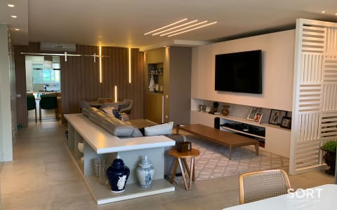 Living Apartamento Vista Mar no Brava Home Resort