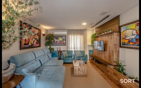 Sala de Estar Apartamento no Edifício Melbourne