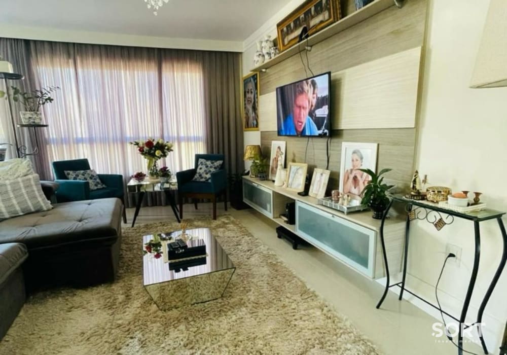 Sala de Estar Apartamento no Residencial Merithamon