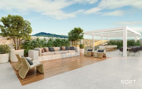 Solarium Apartamento Villa Aurora Residence na Planta