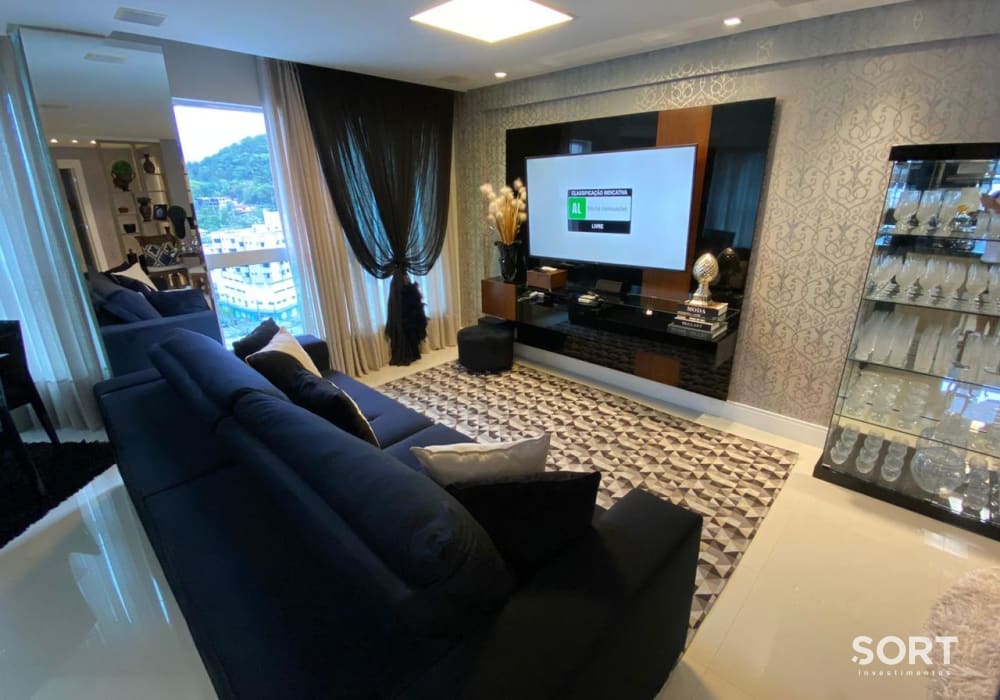 Sala de Estar Apartamento no Edifício Opera Plaza