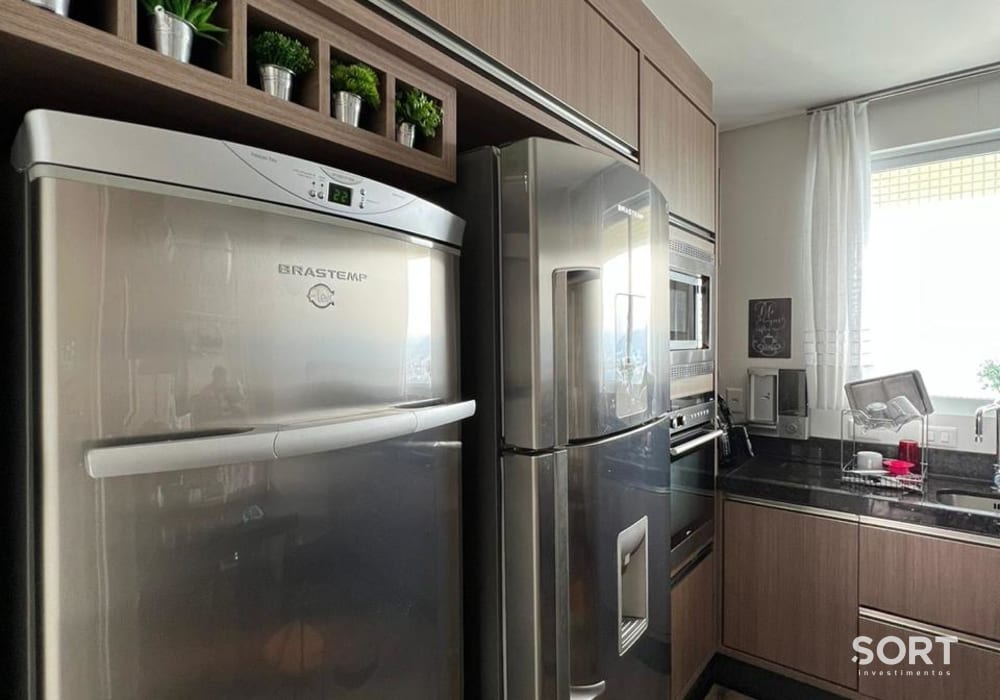 Cozinha Apartamento Vista Mar Andar Alto no Villa Serena