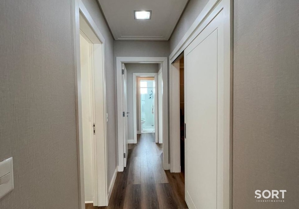 Corredor Apartamento Vista Mar Andar Alto no Villa Serena