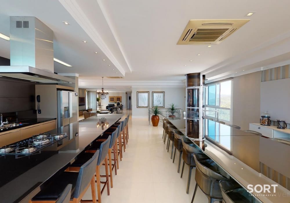 Living Apartamento Cobertura Duplex Frente Mar no Edifício Costão da Barra