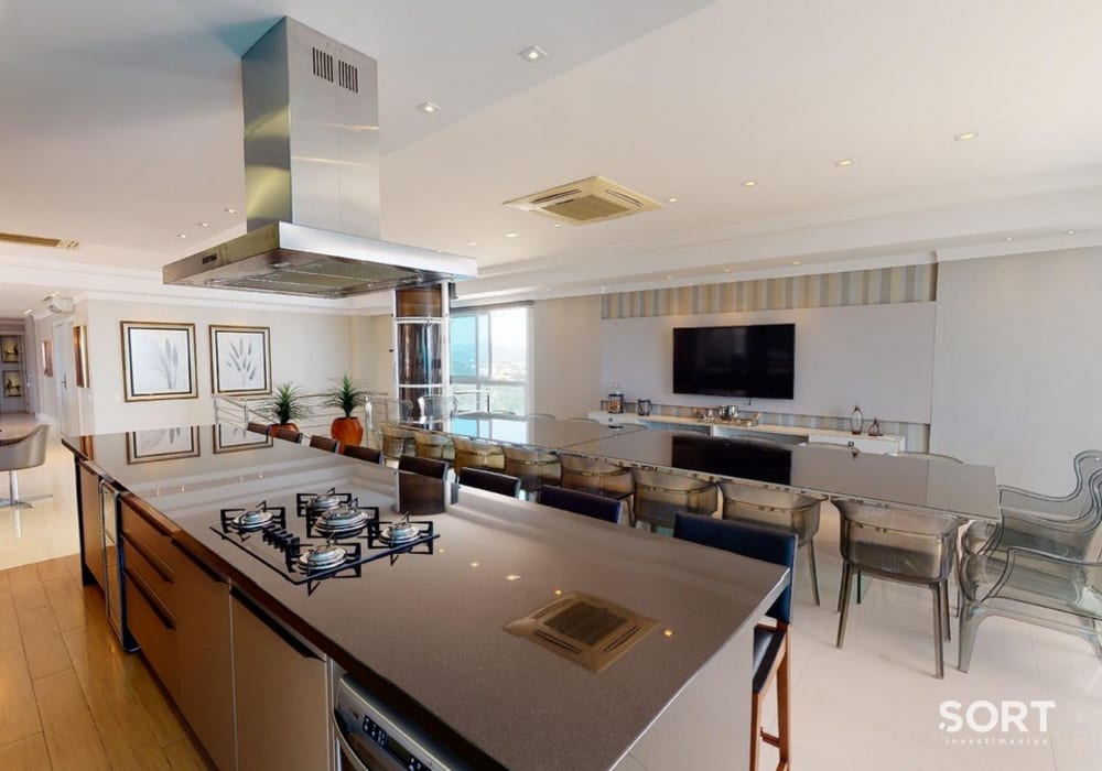 Cozinha Apartamento Cobertura Duplex Frente Mar no Edifício Costão da Barra