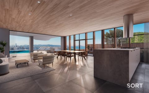 Amplo Living Apartamento no Edifício Infinitá Treehouse