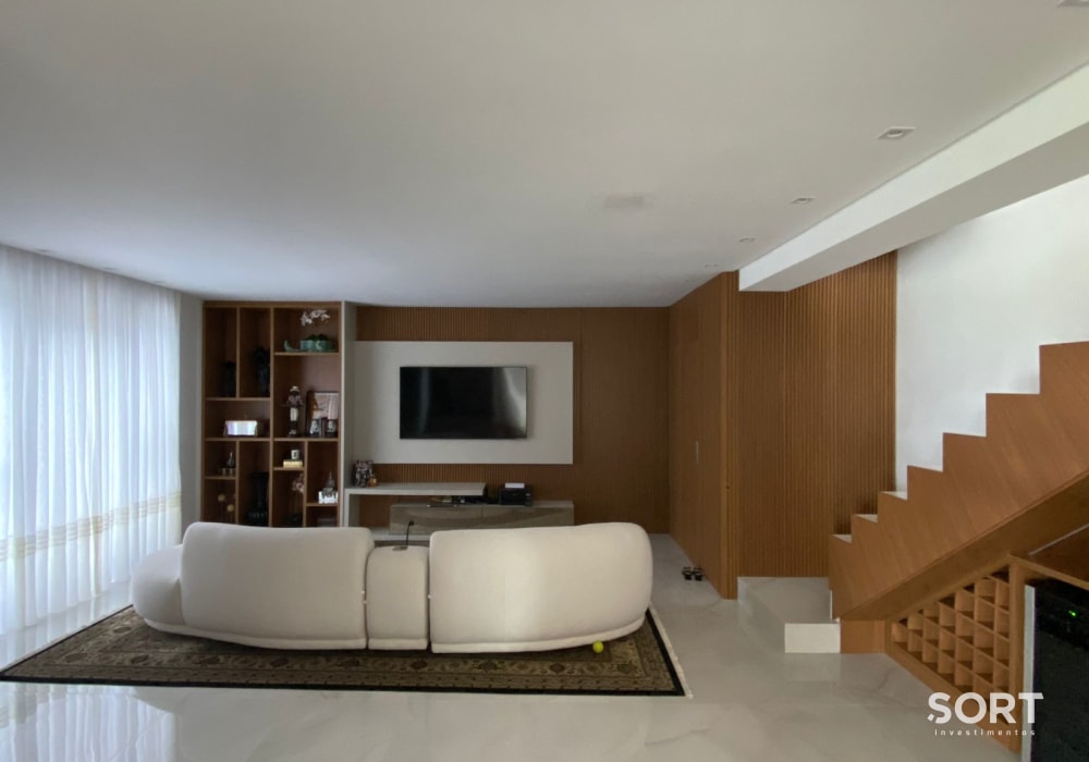 Sala de Estar Casa no condomínio Reserva Yacht e Golf