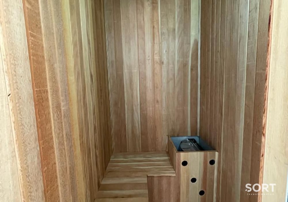 Sauna Cobertura Duplex Vista Mar no Edifício Janaina Muniz