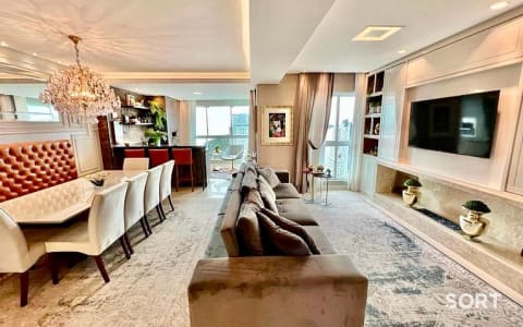 Sala de Estar Apartamento no Edifício Império das Ondas