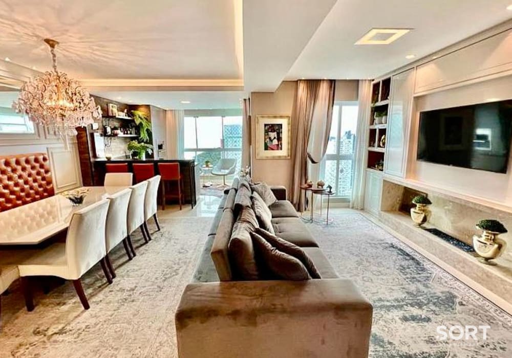 Sala de Estar Apartamento no Edifício Império das Ondas