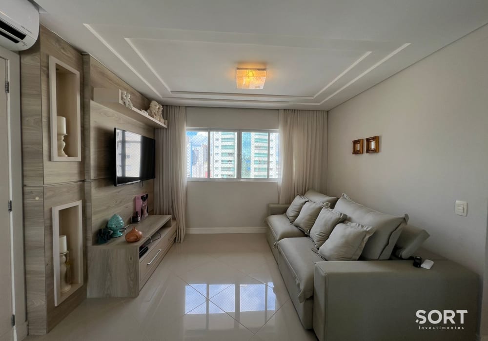 Sala de Estar Apartamento no Edifício Ambar Residence
