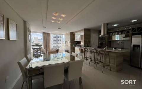Sala de Jantar Apartamento no Edifício Ambar Residence