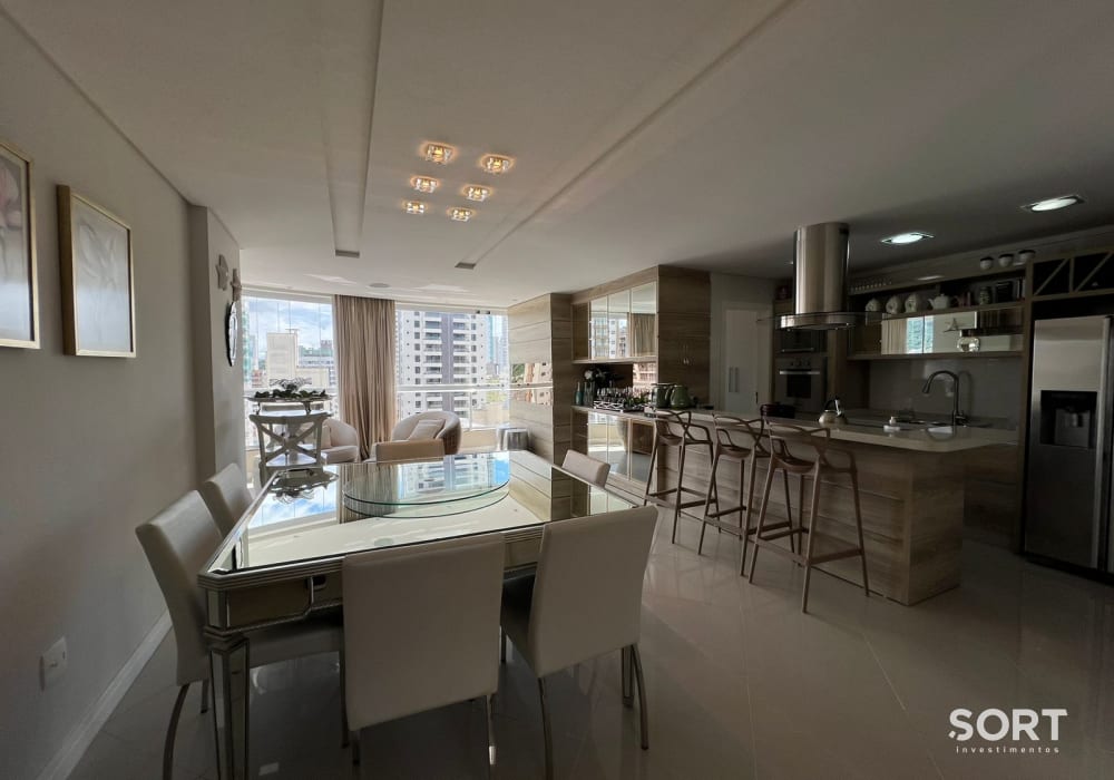 Sala de Jantar Apartamento no Edifício Ambar Residence