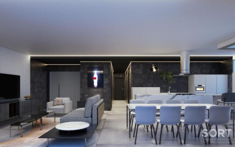 Living Integrado Apartamento Vista Mar no Edifício Tonino Lamborghini Residences