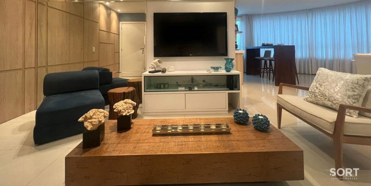 Sala Apartamento Mobiliado na Barra Norte Edifício Torre de Mônaco