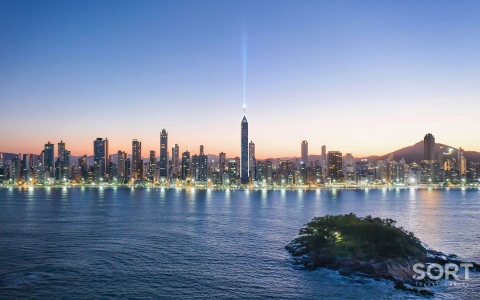 Fachada Por do Sol Titanium Tower