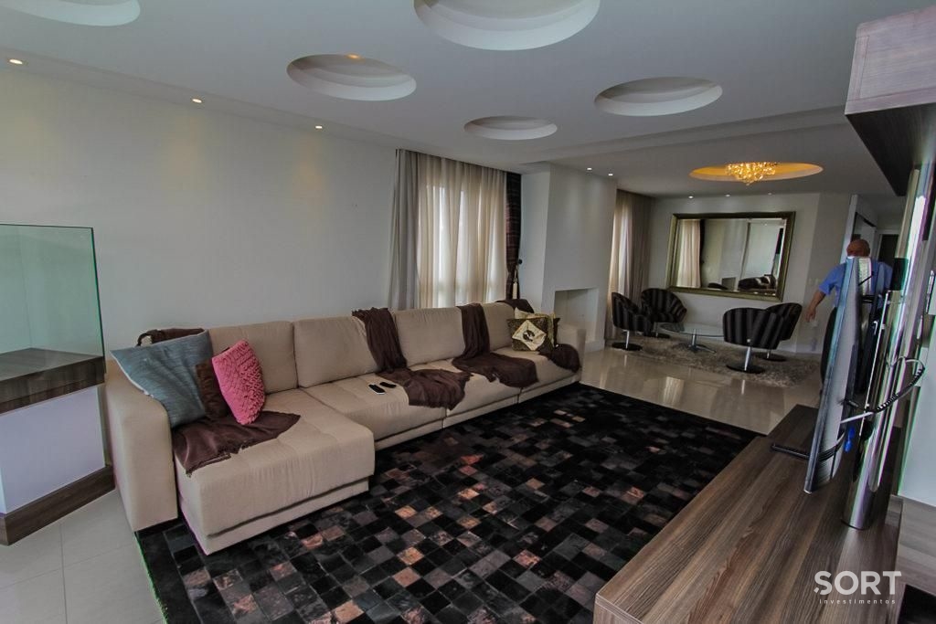 Sala de Estar Cobertura Duplex Frente Mar no Edifício Sea's Palace