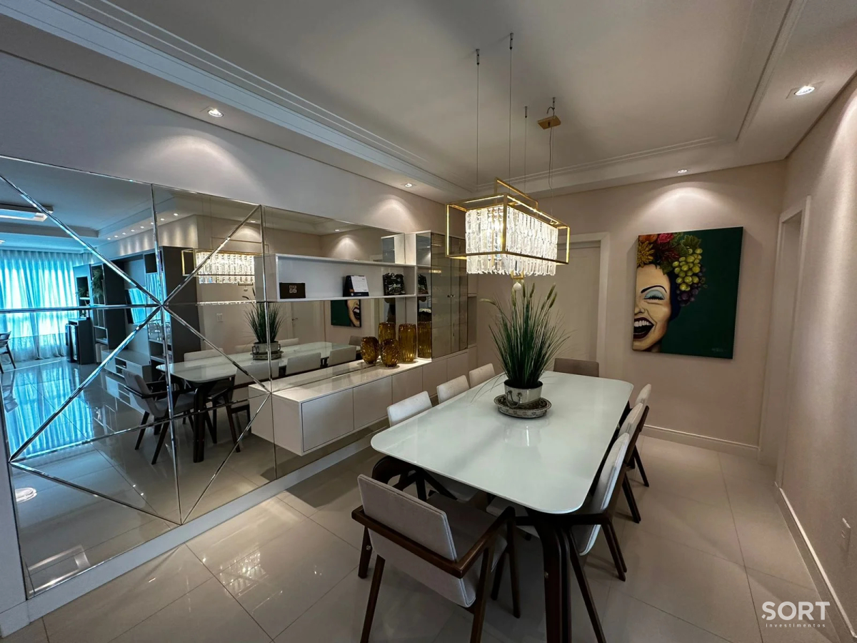 Sala de Jantar Apartamento Vista Mar Edifício Villa Serena Home Club