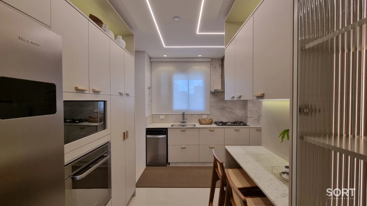 Cozinha Apartamento Decorado no Edifício New York Apartaments