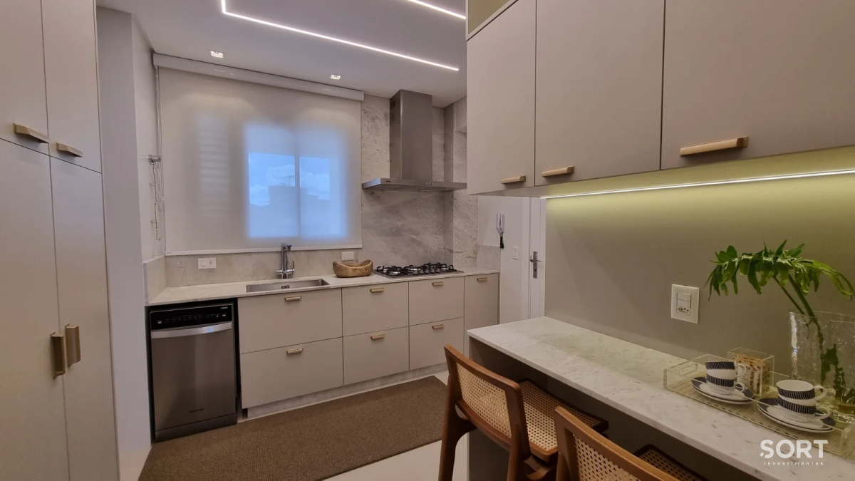 Cozinha Apartamento Decorado no Edifício New York Apartaments
