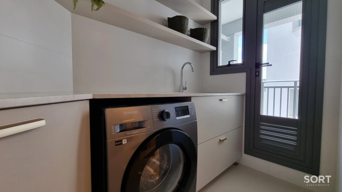 Área de Serviço Apartamento Decorado no Edifício New York Apartaments