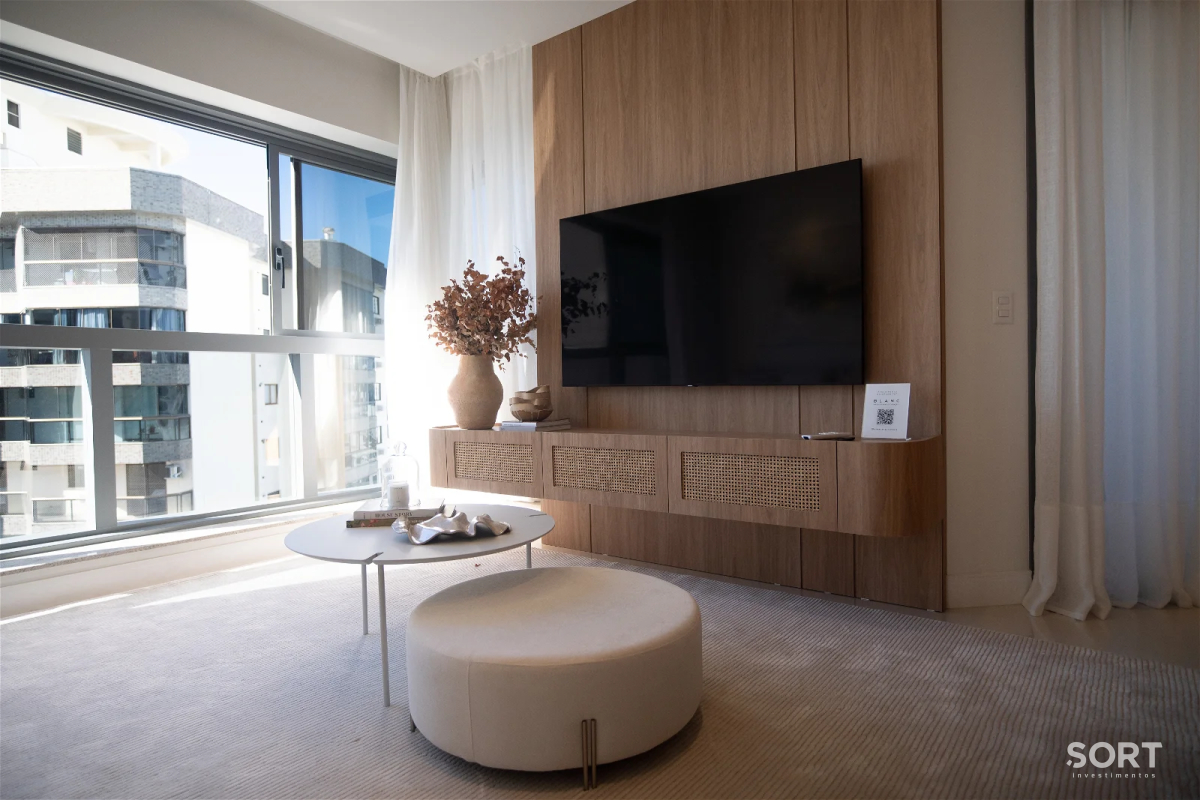 Sala de Estar Apartamento Decorado no Edifício New York Apartaments