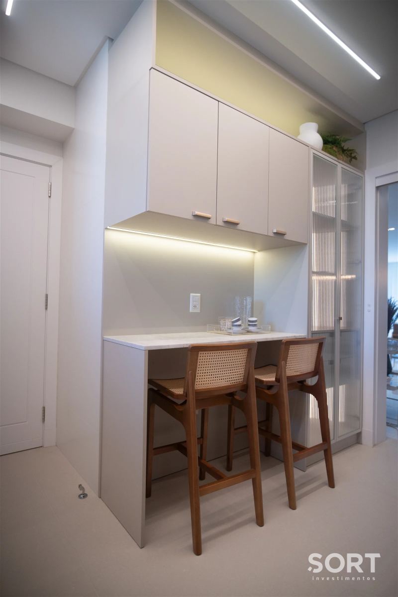 Cozinha Apartamento Decorado no Edifício New York Apartaments