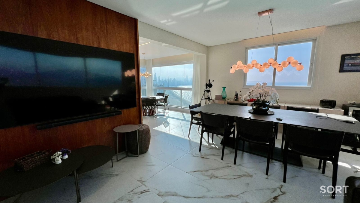 Ambientes integrados Apartamento Quadra Mar no Edifício Luar Biasa
