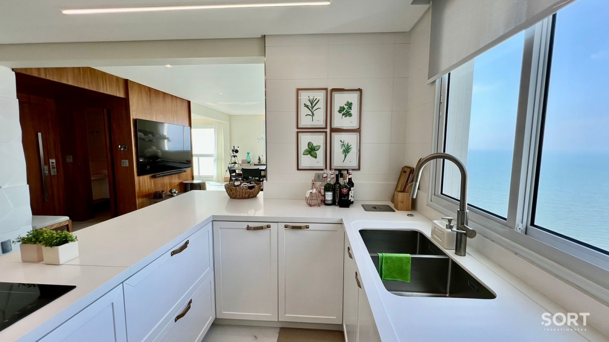 Cozinha Apartamento Quadra Mar no Edifício Luar Biasa