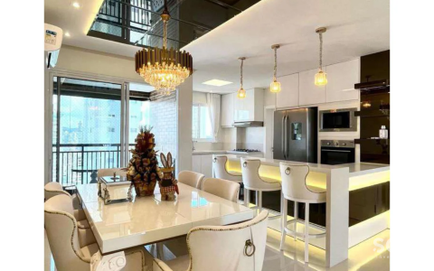 Sala de Jantar Apartamento Quadra Mar no Edifício Windsor Village