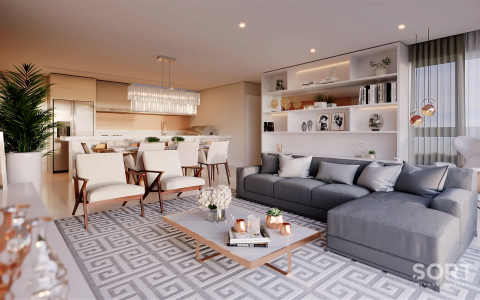 Apartamento na Planta Edifício Horizon Residences FG