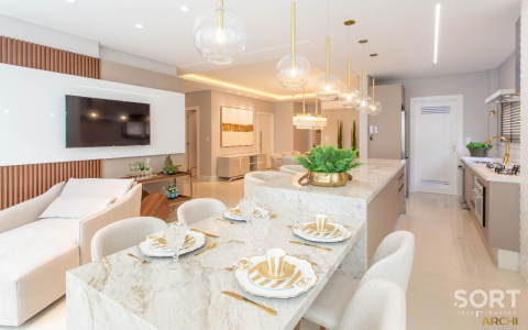 Apartamento Vista Mar no Villa de Siena - Itapema