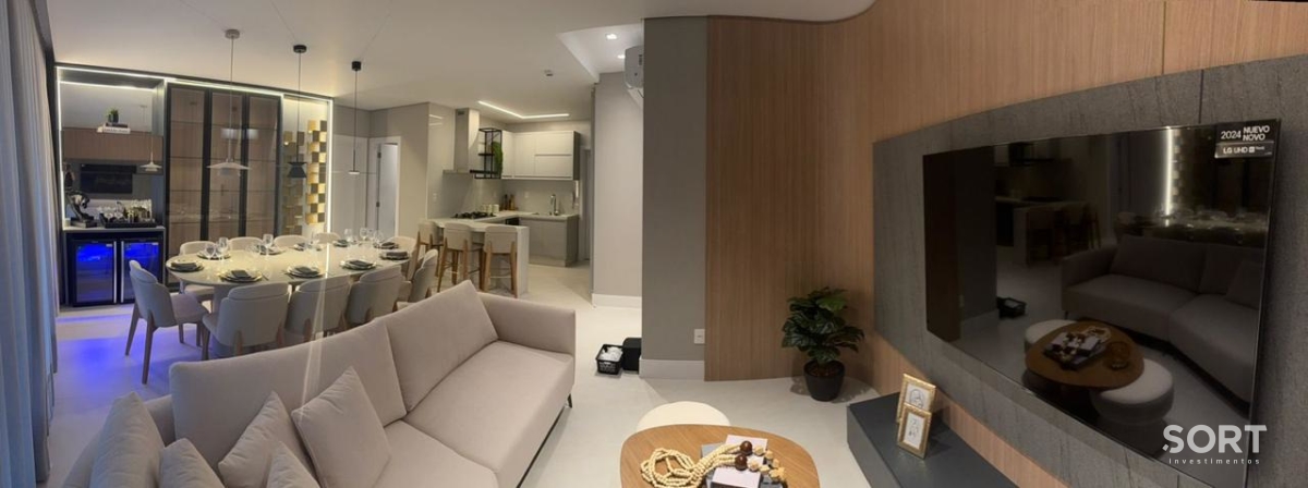 Apartamento no edifício Tesla Residencial mobiliado em Balneário Camboriú