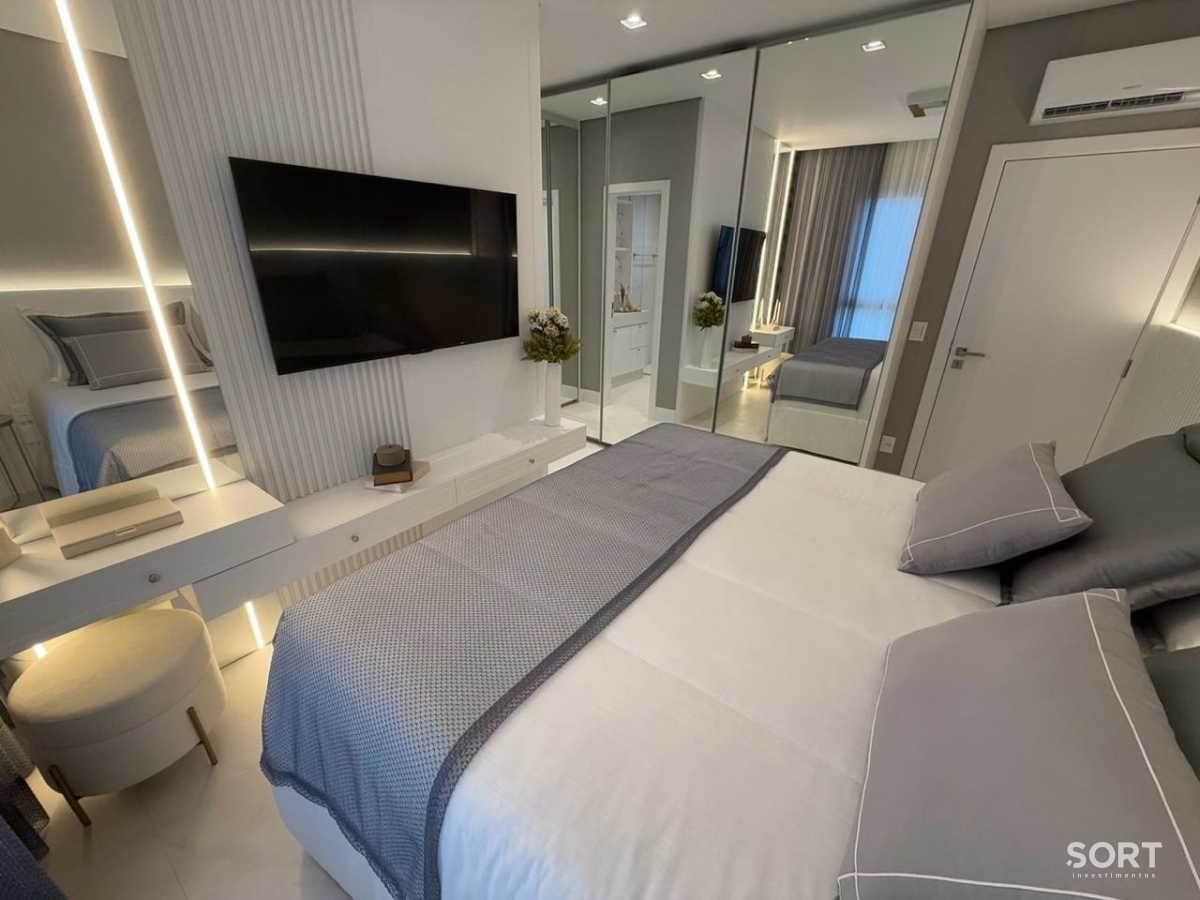 Apartamento no edifício Tesla Residencial mobiliado em Balneário Camboriú