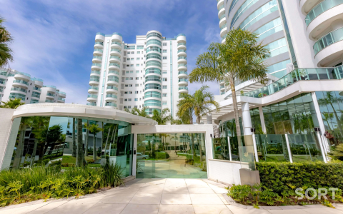 Fachada apartamento-no-edificio-brava-beach-mobiliado-e-decorado