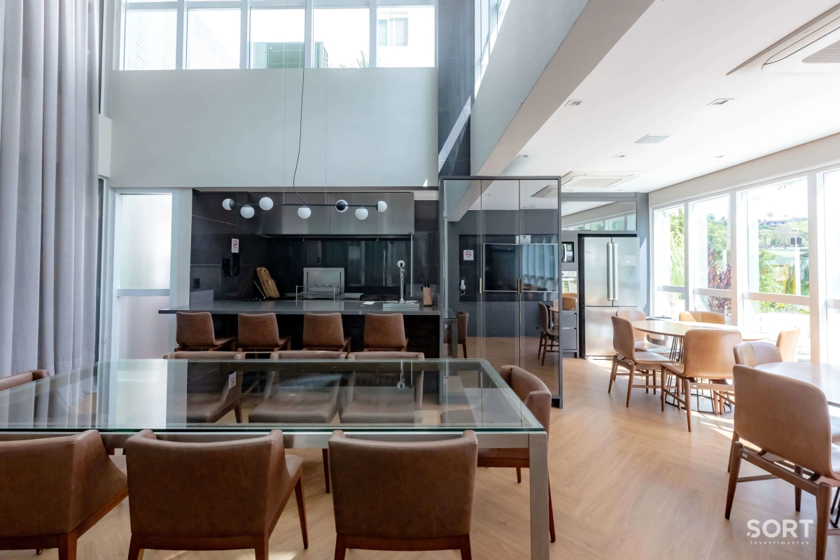 Área gourmet apartamento-no-edificio-brava-beach-mobiliado-e-decorado