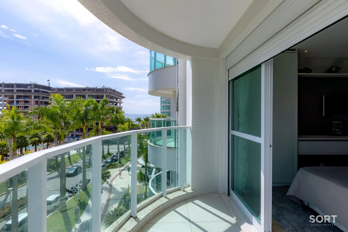 Vista da varanda apartamento-no-edificio-brava-beach-mobiliado-e-decorado