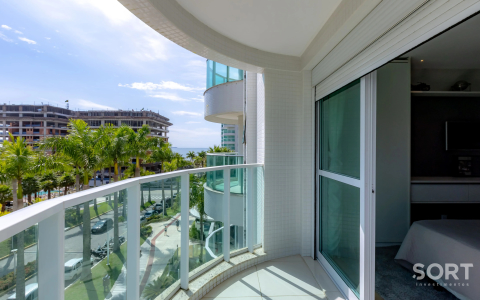 Vista da varanda apartamento-no-edificio-brava-beach-mobiliado-e-decorado