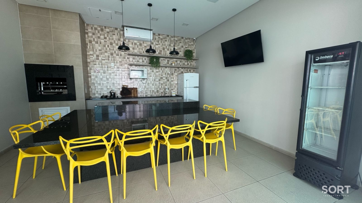 Área gourmet Apartamento no Edifício Bosque Belcanto quadra mar
