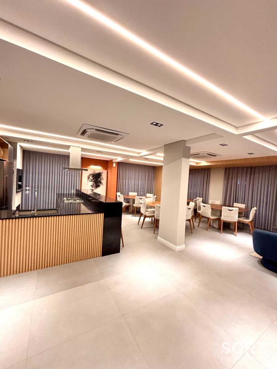 Salão de festas gourmet Apartamento à Venda no Edifício Portal da Brava na Torre Amores