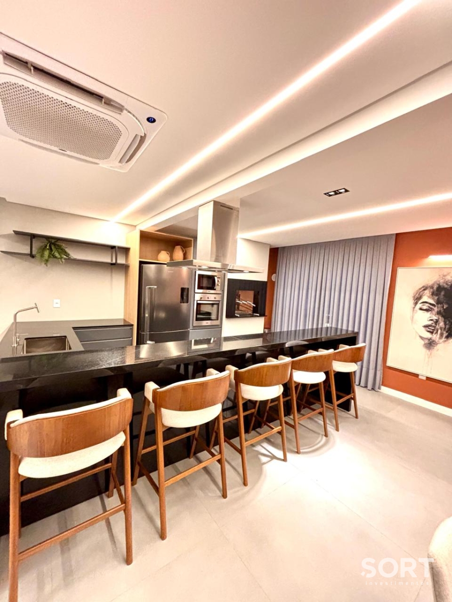 Salão de festas gourmet Apartamento à Venda no Edifício Portal da Brava na Torre Amores