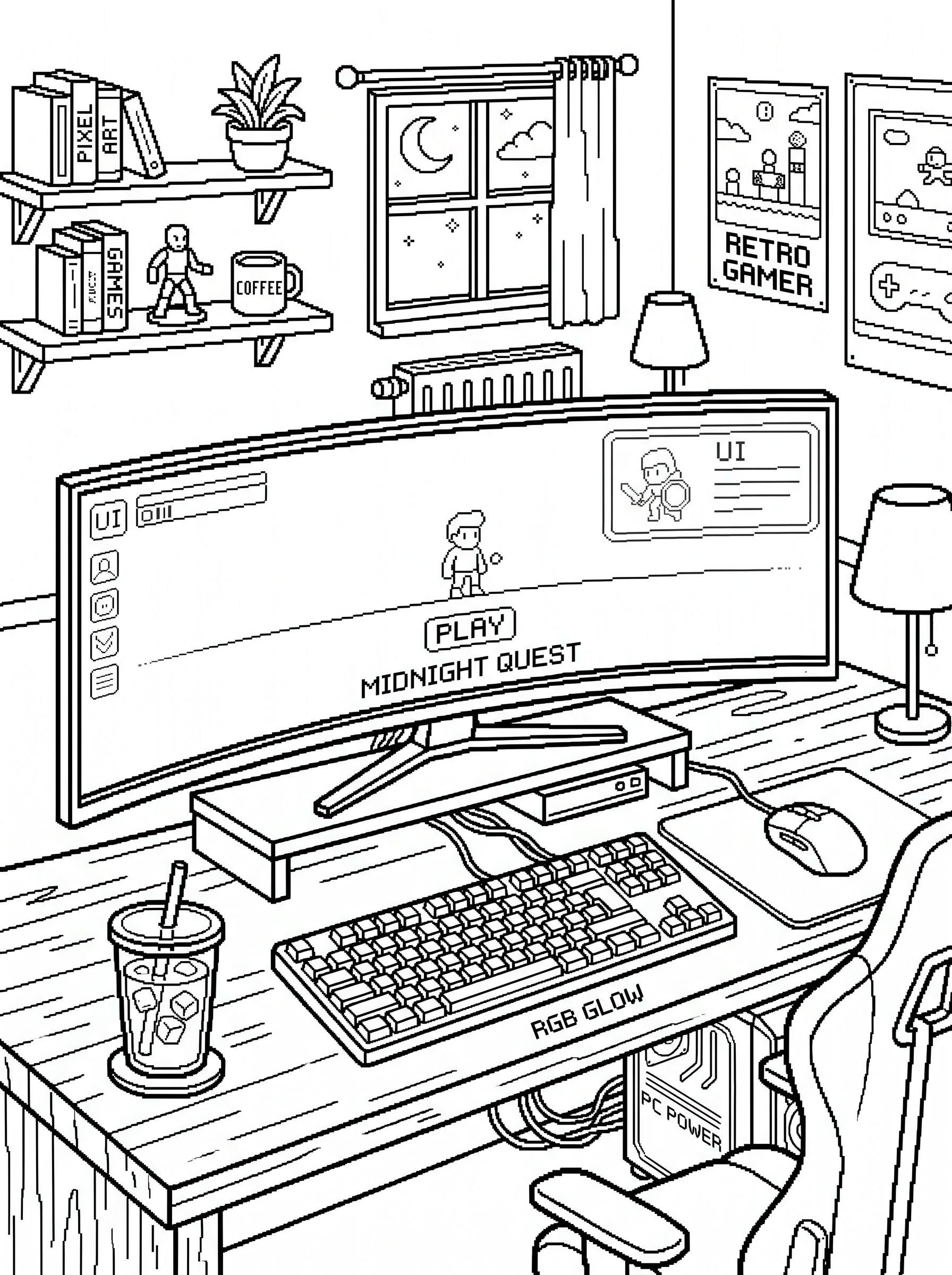 Coloring Page BW 1